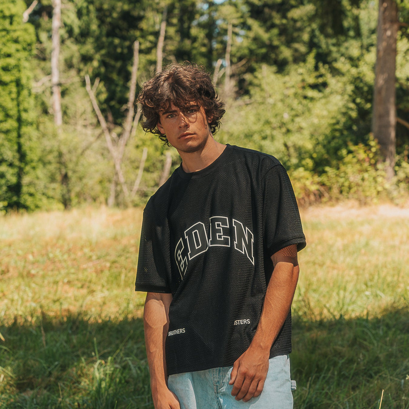"ALL CREATION" JERSEY - BLACK/CREAM