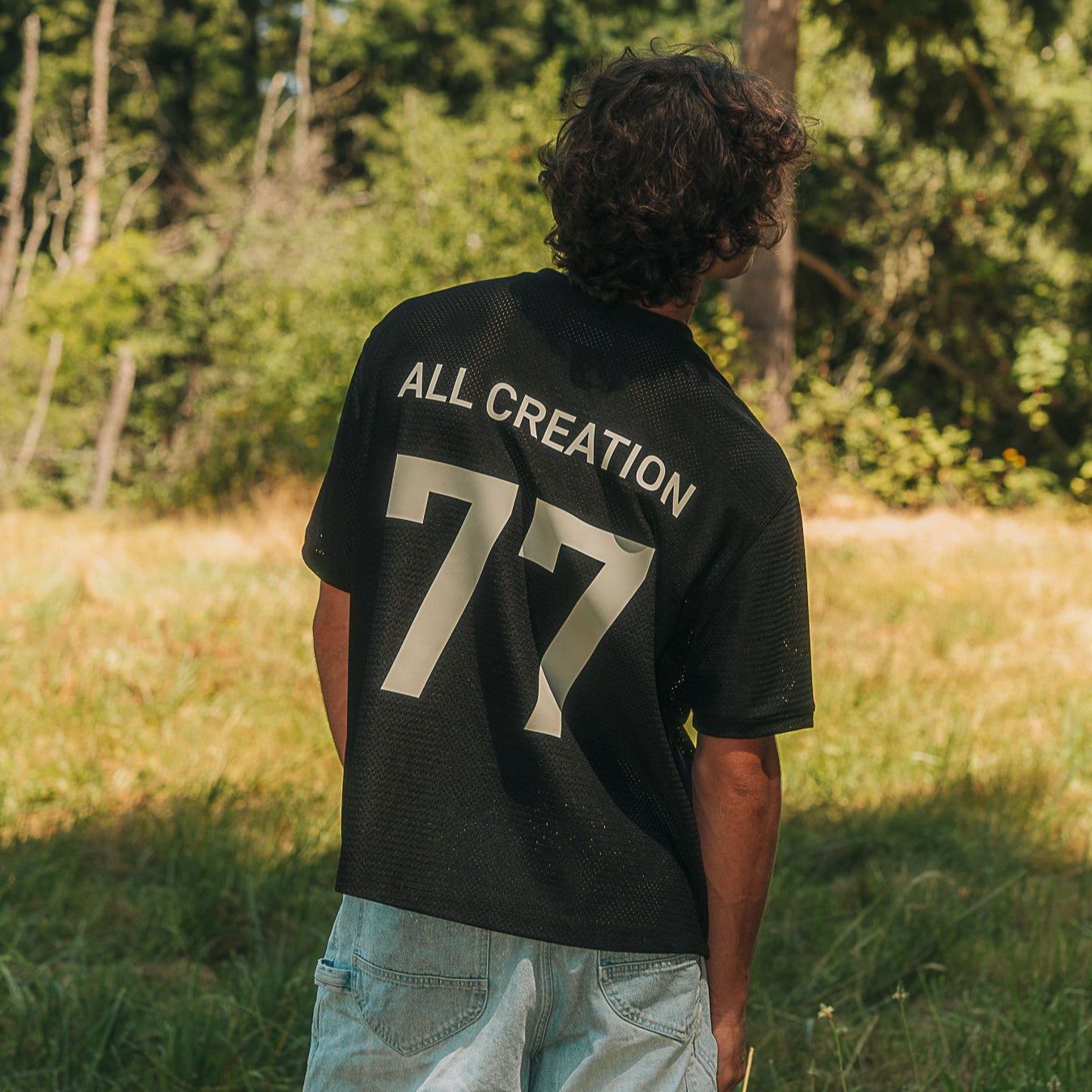 "ALL CREATION" JERSEY - BLACK/CREAM