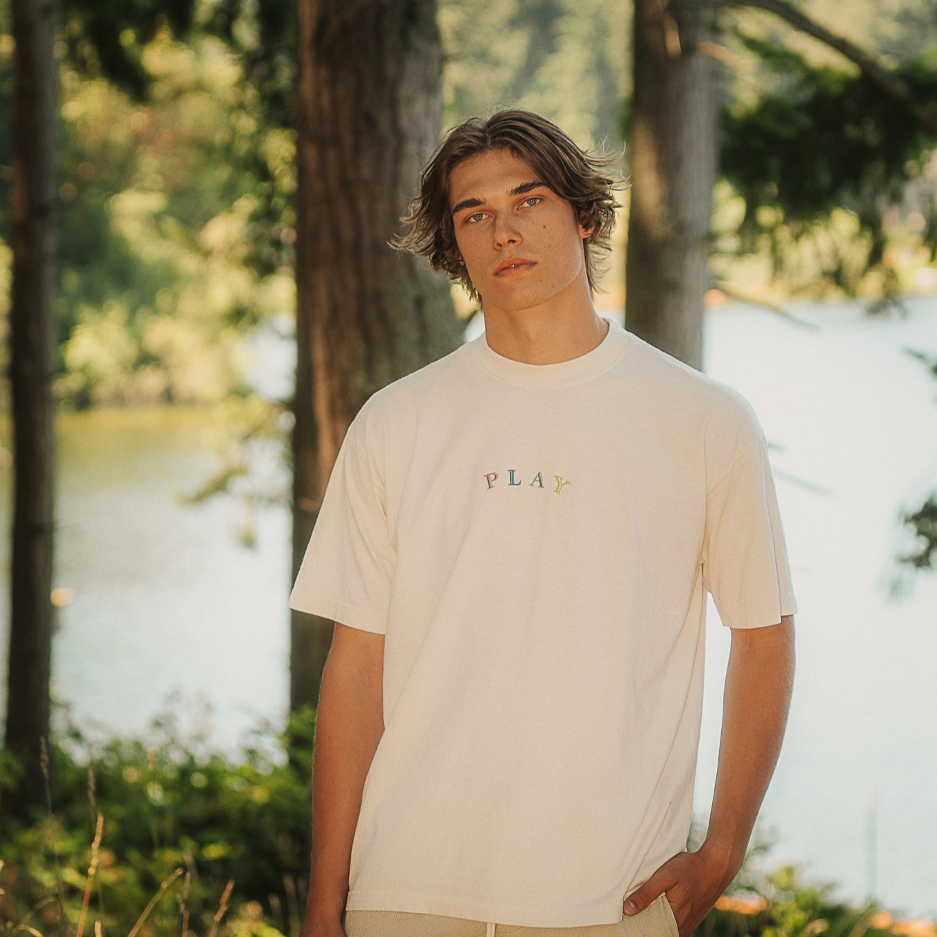 "PLAY" SHIRT - CREAM