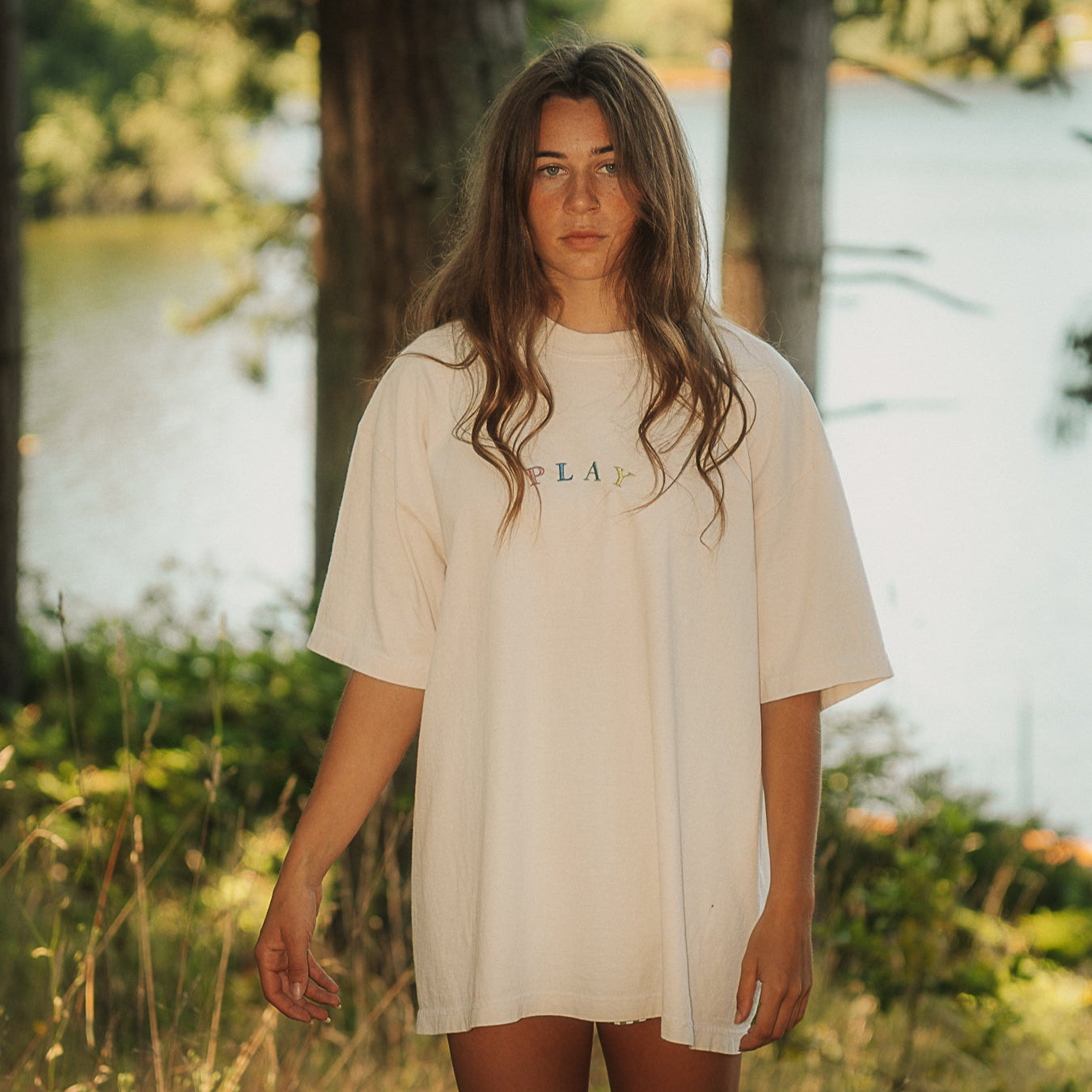 "PLAY" SHIRT - CREAM