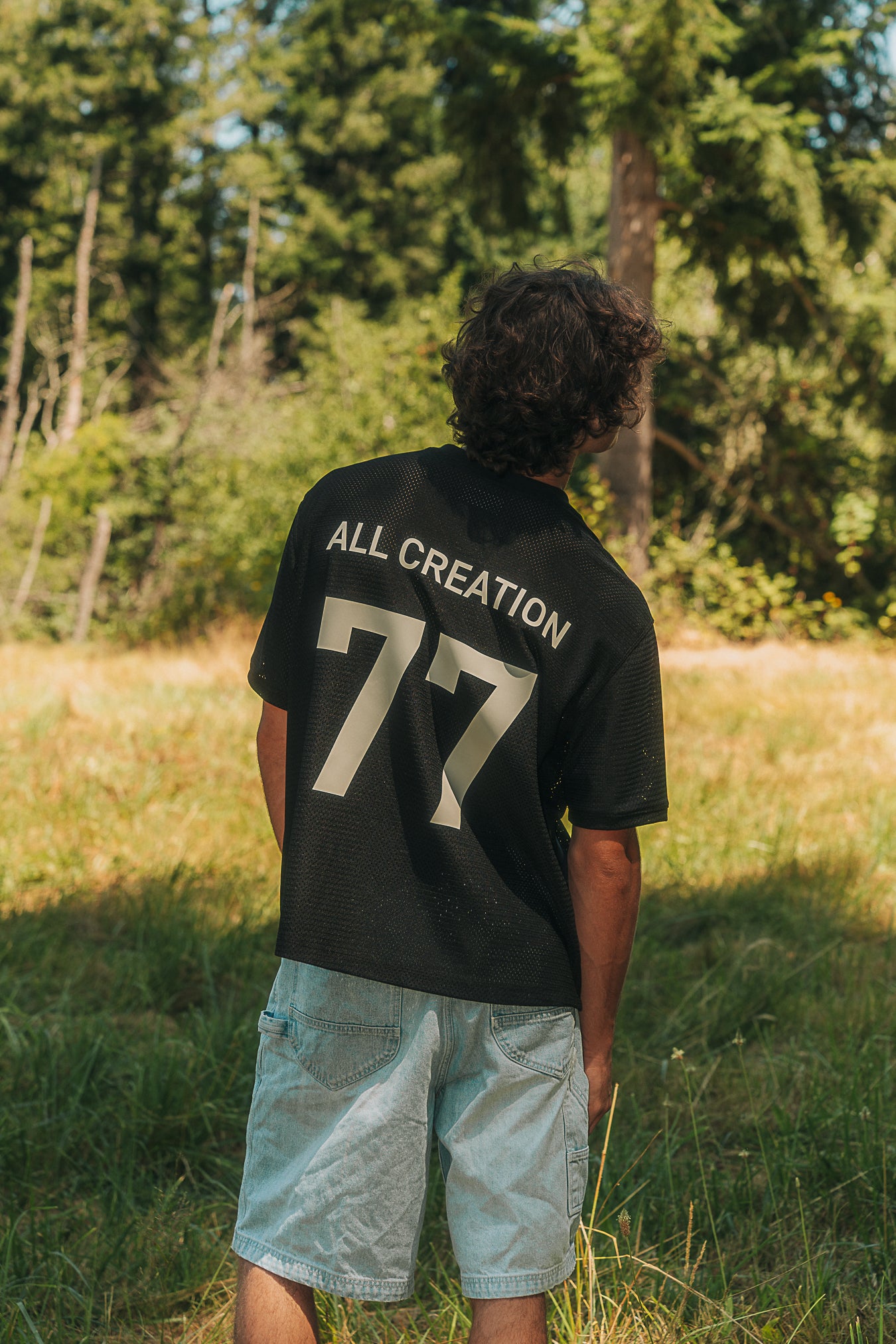 "ALL CREATION" JERSEY - BLACK/CREAM