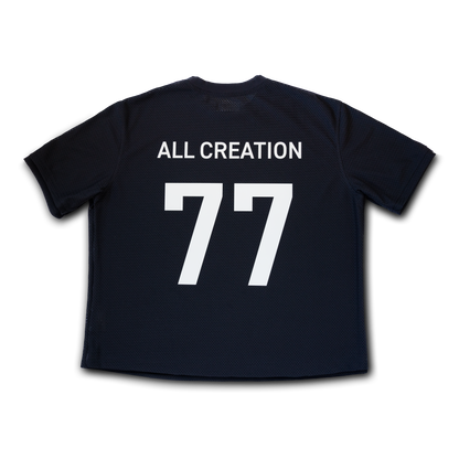 "ALL CREATION" JERSEY - BLACK/CREAM